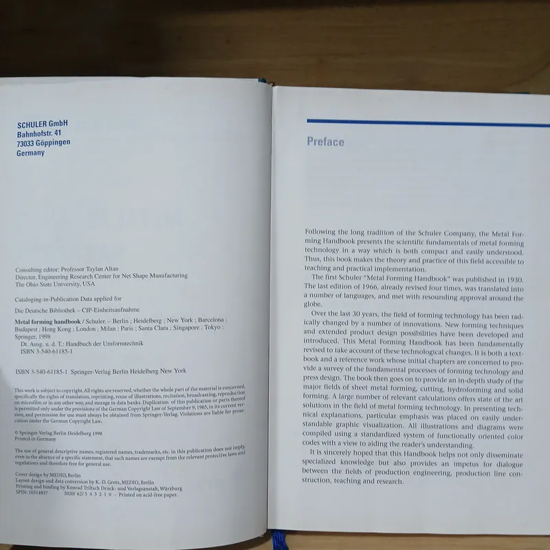 Metal Forming Handbook - Schuler GmbH 740915