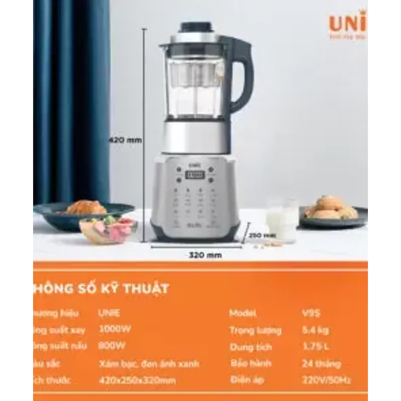 🥛 UNIE V9S – Máy xay nấu đa năng, làm sữa hạt chuẩn ngon cho cả gia đình! 715253
