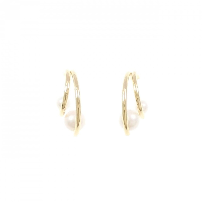 K18YG Bông tai ngọc trai Akoya - Hàng hiệu Authentic 866188