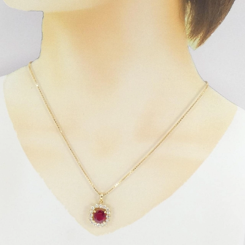 K18YG Nhẫn Ruby 3.27CT - Hàng hiệu Chính hãng 857540