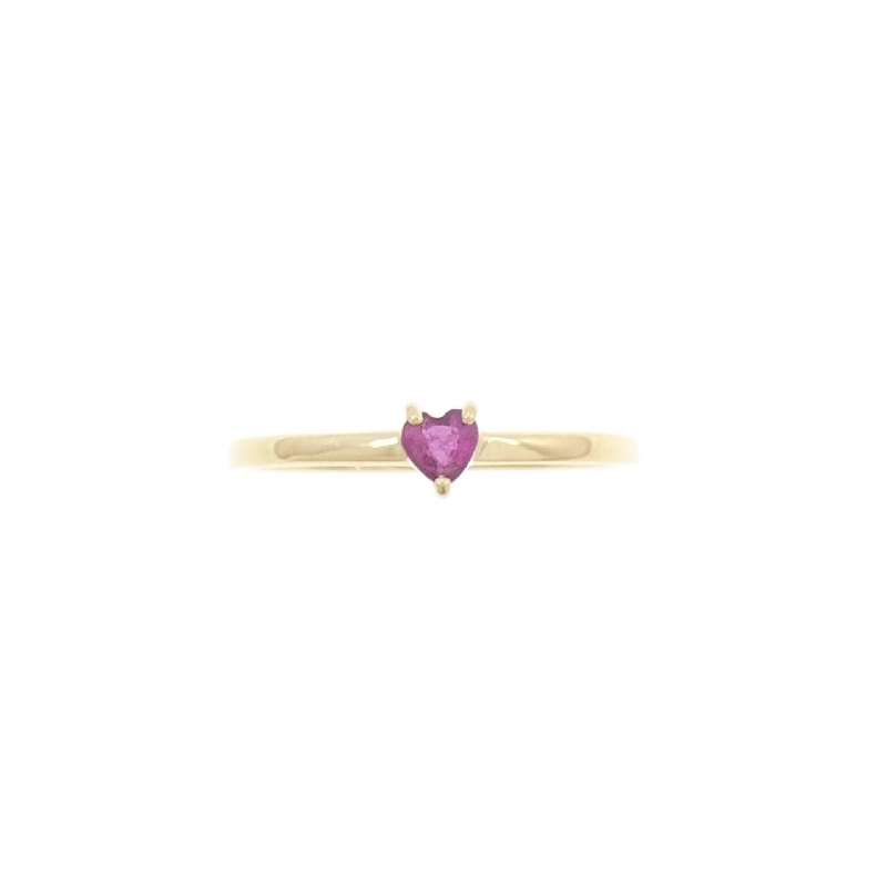 Nhẫn ruby hình trái tim K18YG 668793