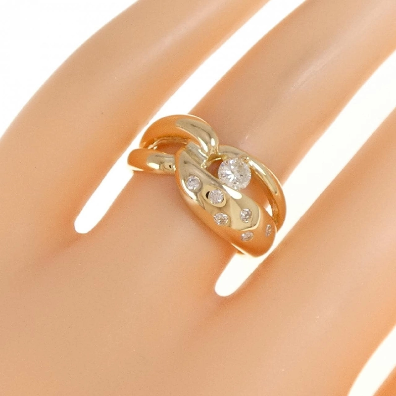 Nhẫn kim cương K18YG 0.30CT 670130