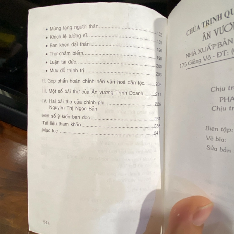 ÂN VƯƠNG TRỊNH DOANH (Bản in năm 2003) 462250