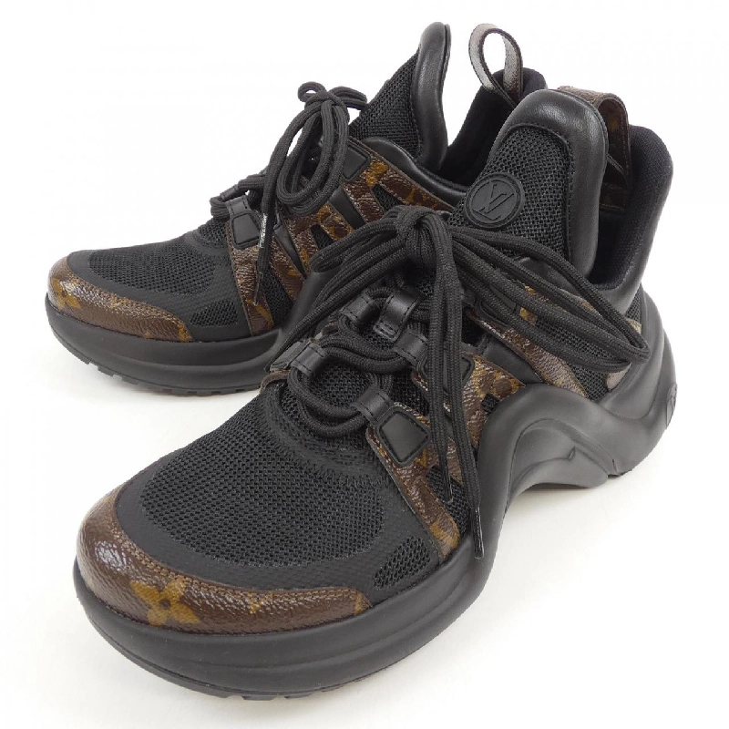 Giày sneaker LOUIS VUITTON bằng vải canvas monogram bóng - Hàng hiệu Authentic 828251