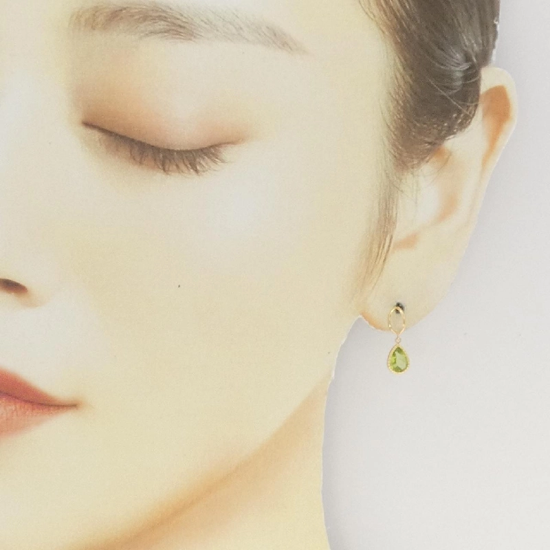 K18YG Peridot Bông tai - Hàng hiệu Chính hãng 871663