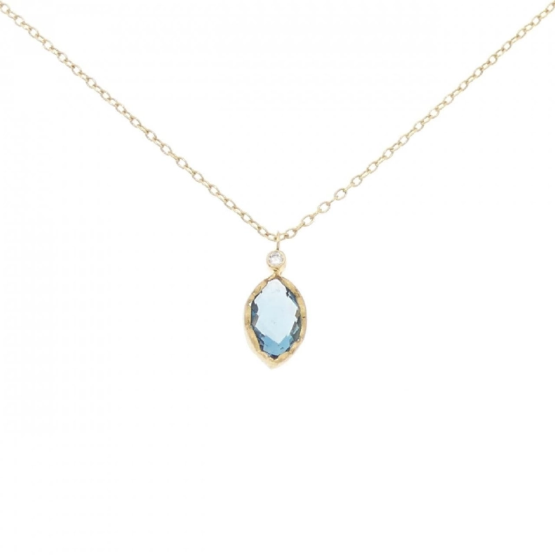K18YG Blue Topaz Necklace - Hàng hiệu Authentic 862799