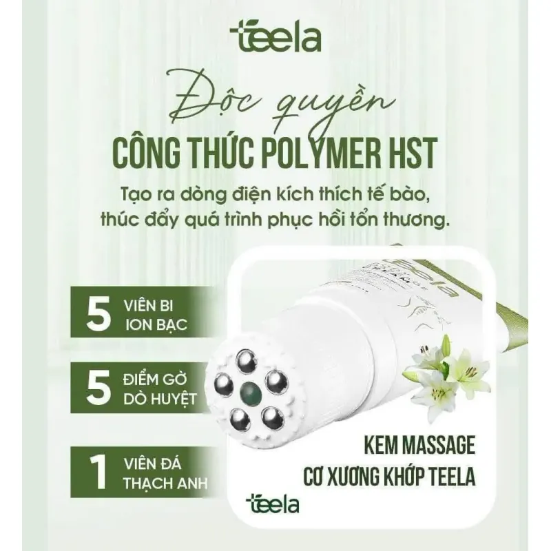 Kem massage Teela cải thiện đau nhức xương khớp  1027617