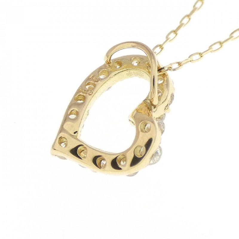 K18YG Dây chuyền kim cương hình trái tim 0.20CT - Hàng hiệu Chính hãng 861012