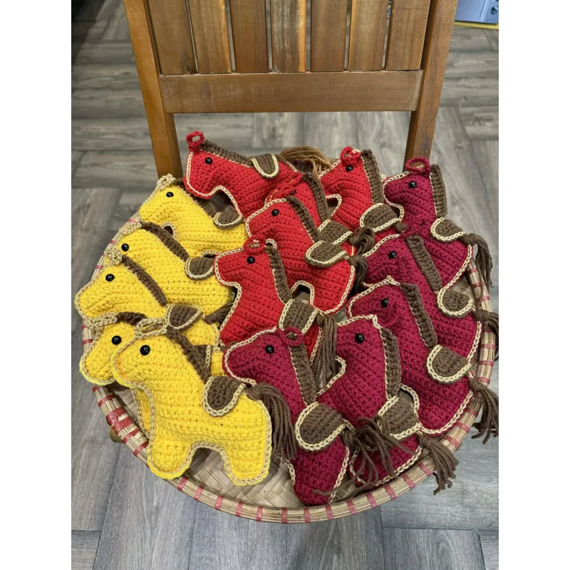 Đồ Trang Trí Tết Bính Ngọ 2026 Thú Nhồi Bông Con Ngựa Làm Bằng Len 762660