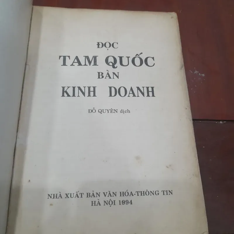 Đọc TAM QUỐC bàn KINH DOANH 600958