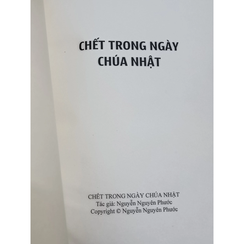 Chết trong ngày chúa Nhật (Nguyễn Nguyên Phước) 323976