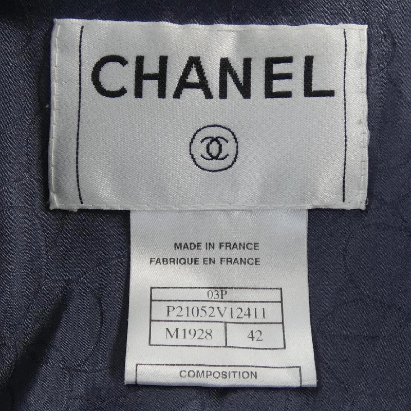 【Mã giảm giá】【Cổ điển】Áo khoác không cổ CHANEL 639790