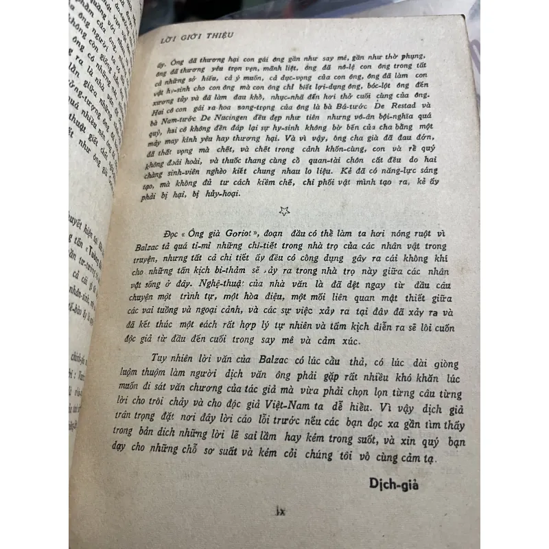 Ông già Goriot - Balzac - bản dịch của Đào Đăng Vỹ - Trung tâm học liệu 1968 789620