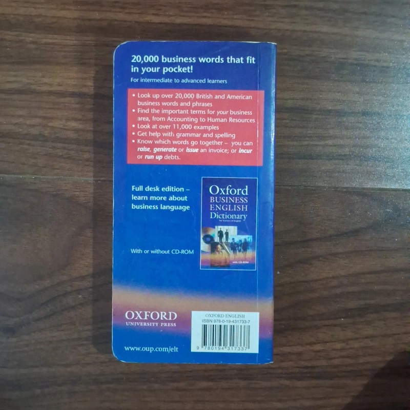 Oxford learner's pocker dictionary of business English 507473