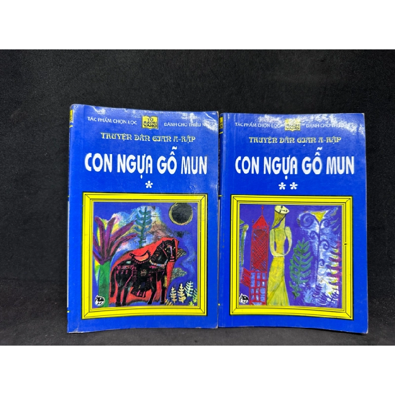 Combo 2 tập Con ngựa gỗ mun 1998 Truyện dân gian Ả Rập - tủ sách vàng new 70% SBM1307 62886