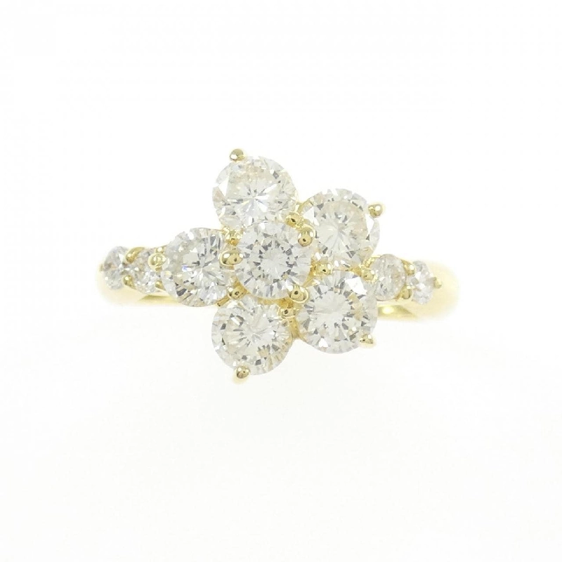 Nhẫn kim cương hoa K18YG 1.07CT - Hàng hiệu Authentic 855090