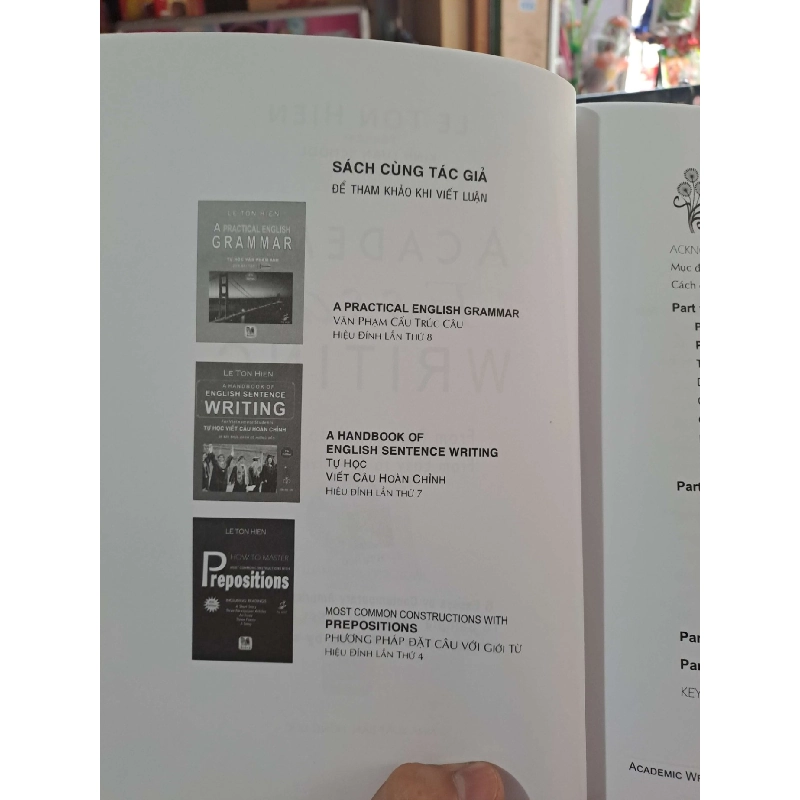 Academic Essay Writing Toeic Ielts Toelf - Tự Học Viết Luận - Le Ton Hien 2016 mới 90% HỌC NGOẠI NGỮ HCM3012 750421