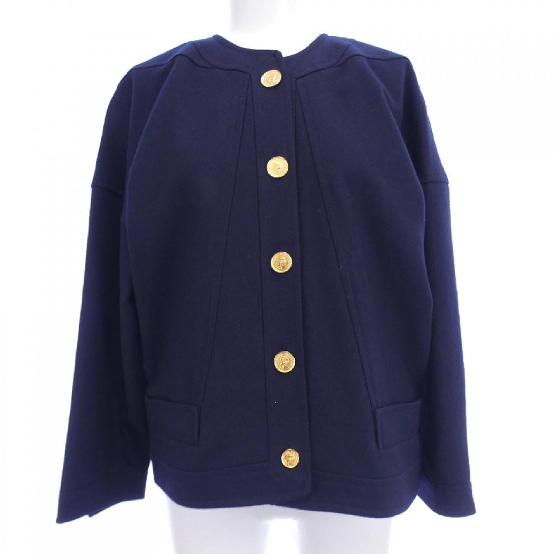 【Mã giảm giá】【Cổ điển】Áo khoác không cổ CHANEL 637826