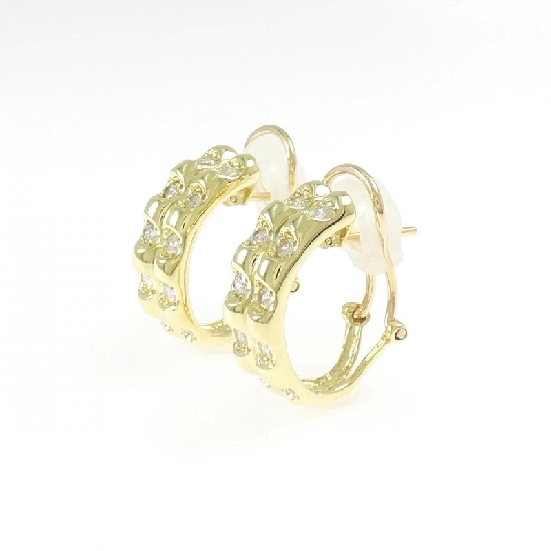 K18YG Bông tai/Khuyên tai kim cương 0.60CT - Hàng hiệu Chính hãng 874239