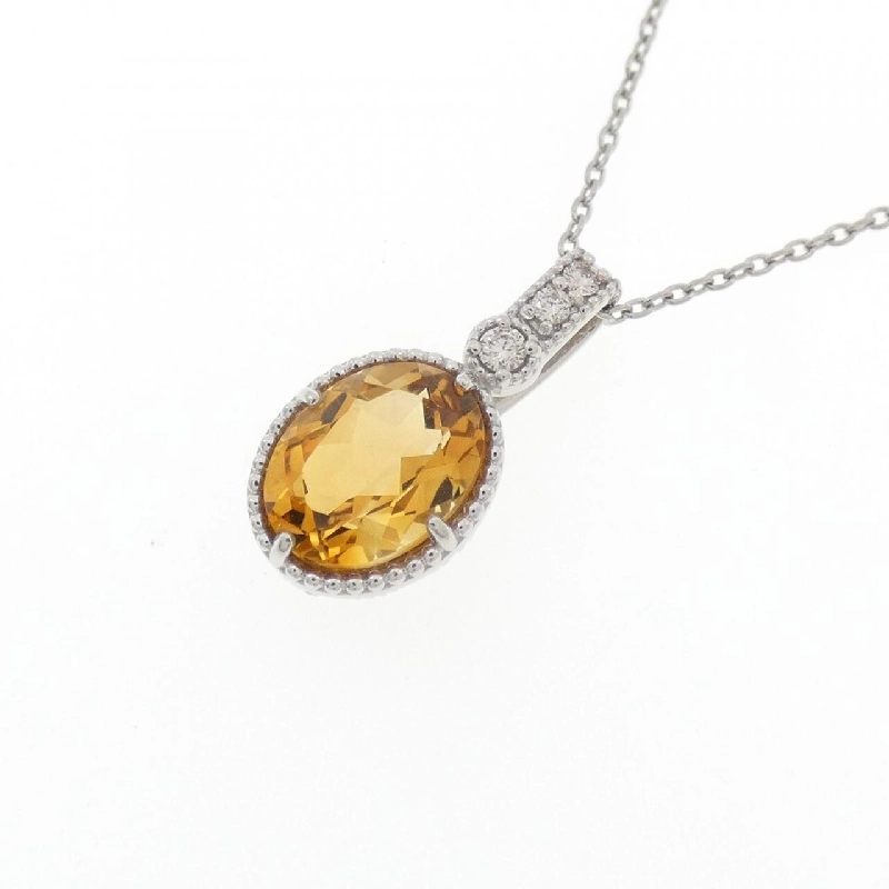Dây chuyền Citrine PT900/PT850 1.19CT - Hàng hiệu Chính hãng 856395