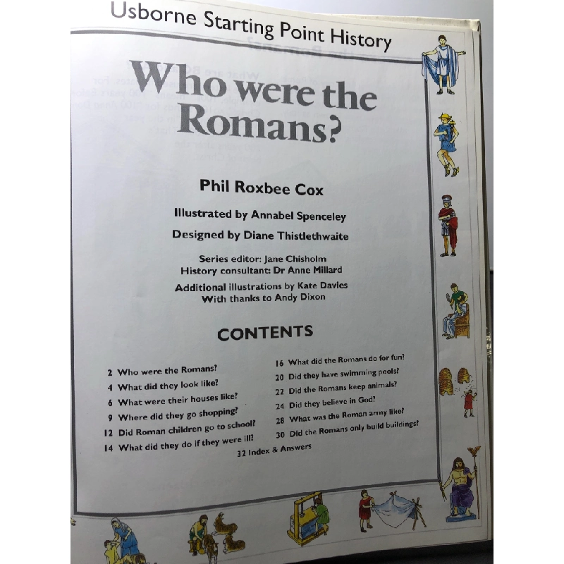 Who were the Romans? BÌA CỨNG mới 85% bẩn nhẹ USBORNE HPB3107 NGOẠI VĂN 450778