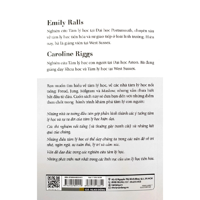 The Little Book Of Psychology - Tâm Lý Con Người - Emily Ralls, Caroline Riggs 287409