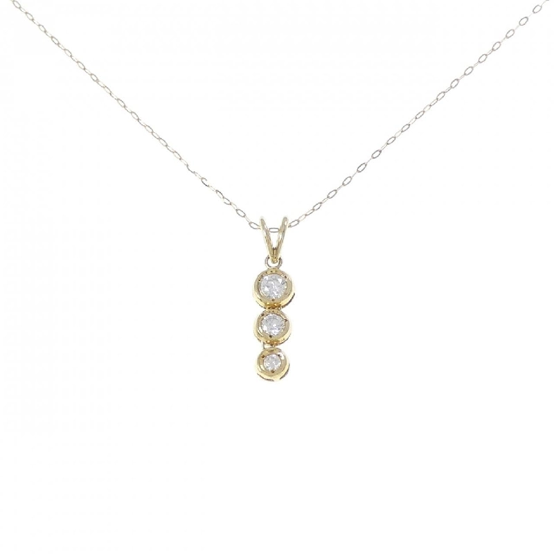 K18YG Dây chuyền kim cương 0.32CT - Hàng hiệu Chính hãng 859294