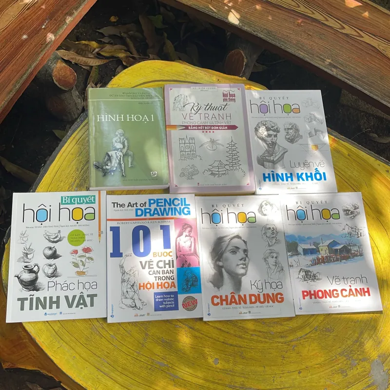 COMBO Hình Họa, Kỹ Thuật Vẽ Tranh, Phong Cảnh, Tính Vật, Chân Dung 722448