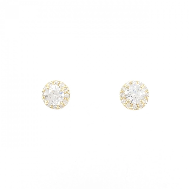 K18YG/ST Bông tai kim cương 0.219CT 0.233CT D VS2 VG - Hàng hiệu Chính hãng 874607