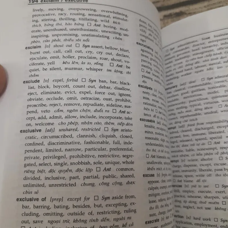 Từ điển Đồng nghĩa và Phản nghĩa Anh Việt. Nguyễn Thành Yến biên dịch 607314