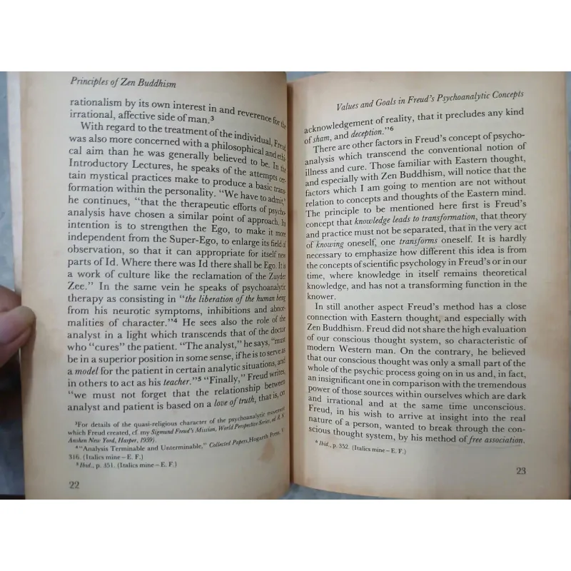 PSYCHO ANALYSIS & ZEN BUDDHISM (PHÂN TÂM HỌC VÀ THIỀN TÔNG) - ERICH FROMM 688066