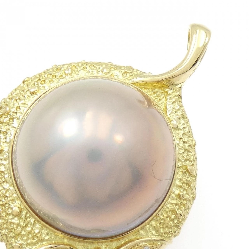K18YG Mabe Pearl Brooch - Hàng hiệu Authentic 872185