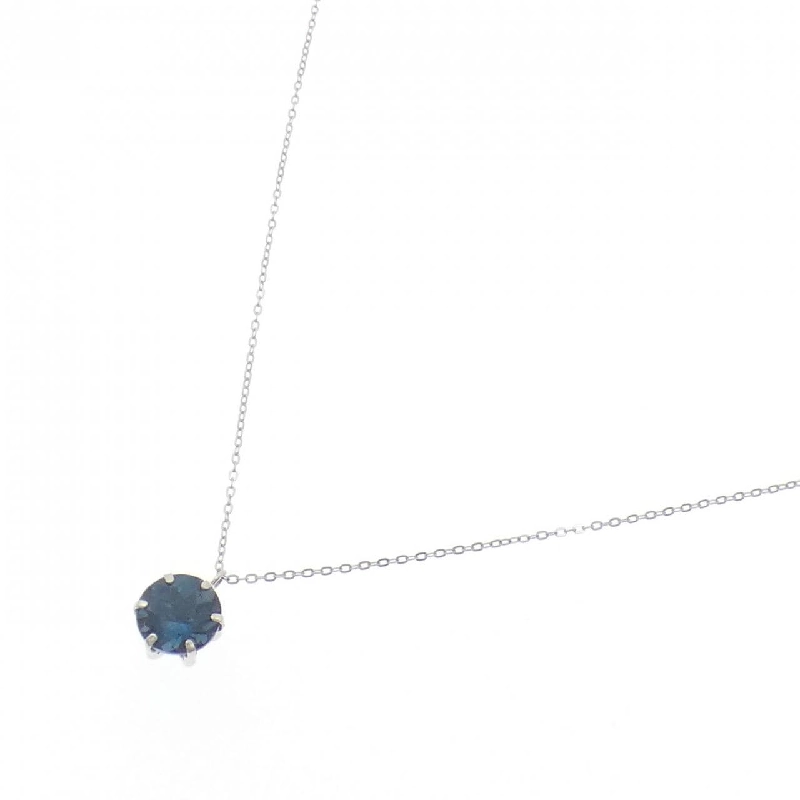 Dây chuyền Blue Topaz PT900/PT850 1.25CT - Hàng hiệu Chính hãng 858078