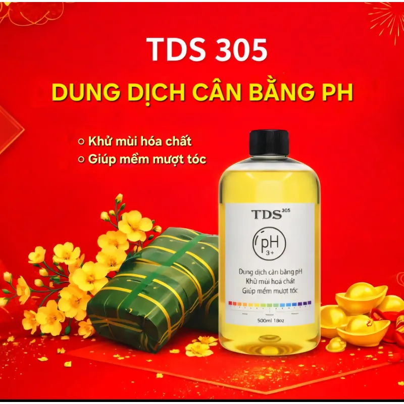 Khử kiềm tóc pH3+, giảm mùi hóa chất, bổ sung dưỡng chất TDS 500ml 759249