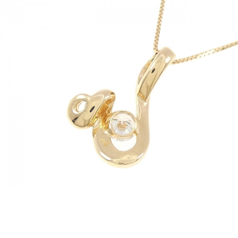 K18YG Dây chuyền kim cương 0.34CT - Hàng hiệu Chính hãng 862889