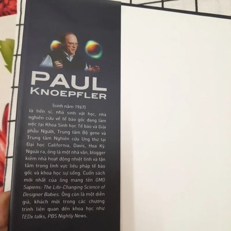 Tiến sỹ PAUL Knoepfler- TẾ BÀO GỐC. Bìa cứng. N. dịch Châu Tiểu Lan. Xb Dân Trí 2019 763845