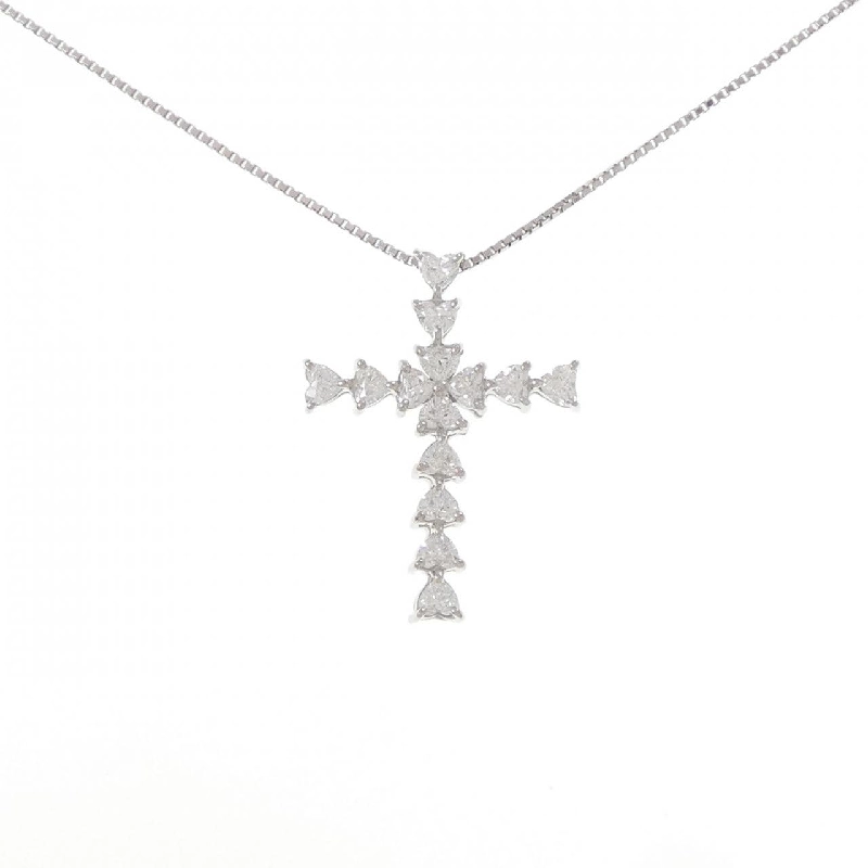 Dây chuyền kim cương PT900/PT850 1.501CT E VVS2-SI1 hình trái tim - Hàng hiệu Authentic 875454