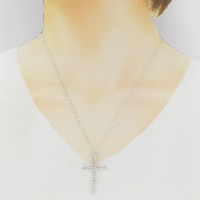 Dây chuyền kim cương K18WG - 1.00CT - Hàng hiệu Chính hãng 862177