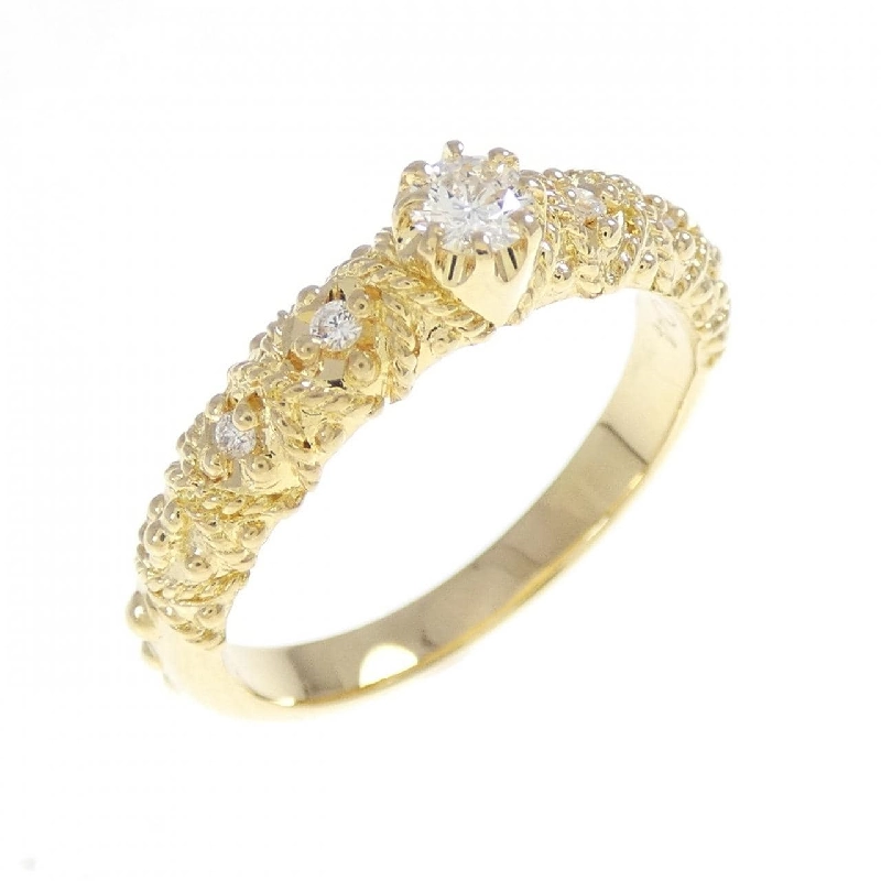 Nhẫn kim cương 750YG 0.107CT - Hàng hiệu Authentic 848859