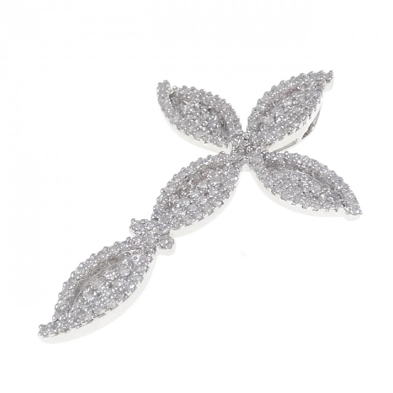 K18WG Đá quý kim cương treo cổ 1.30CT - Hàng hiệu Chính hãng 863620