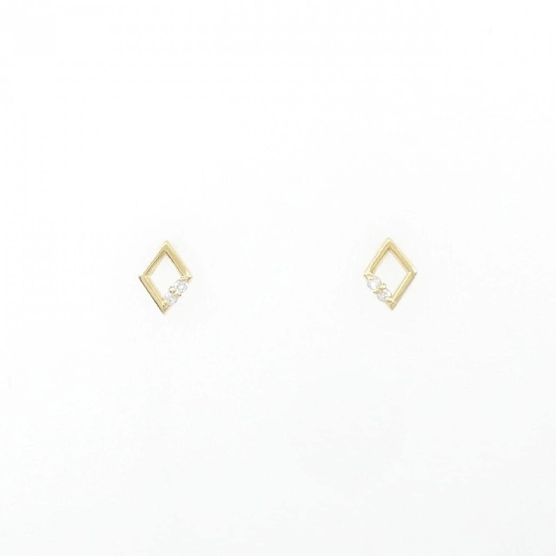 K18YG Bông tai kim cương 0.04CT - Hàng hiệu Chính hãng 877440