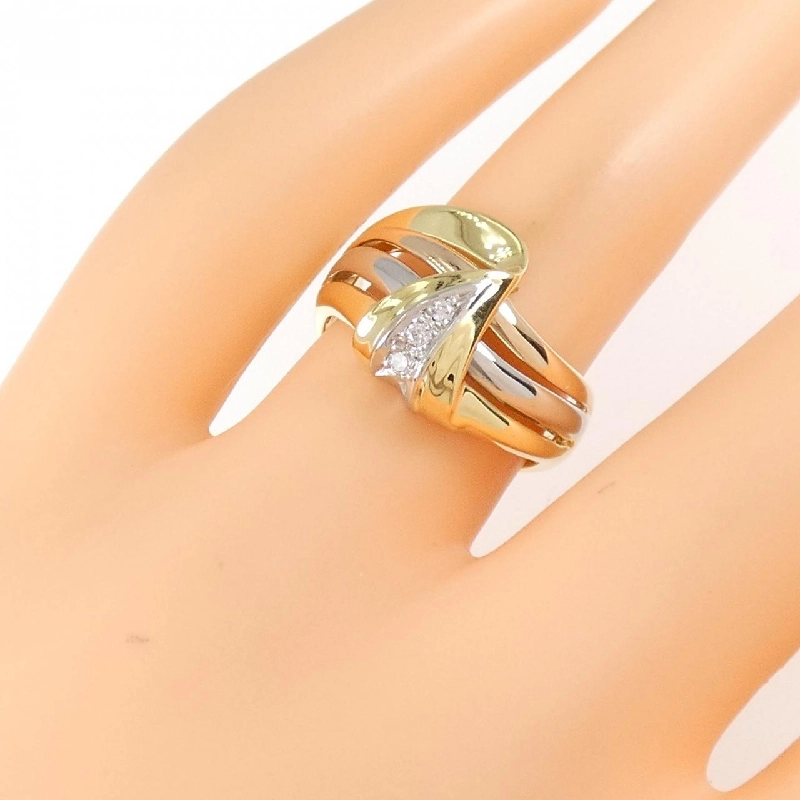 Nhẫn kim cương K18PG/PT900 0.05CT 669922