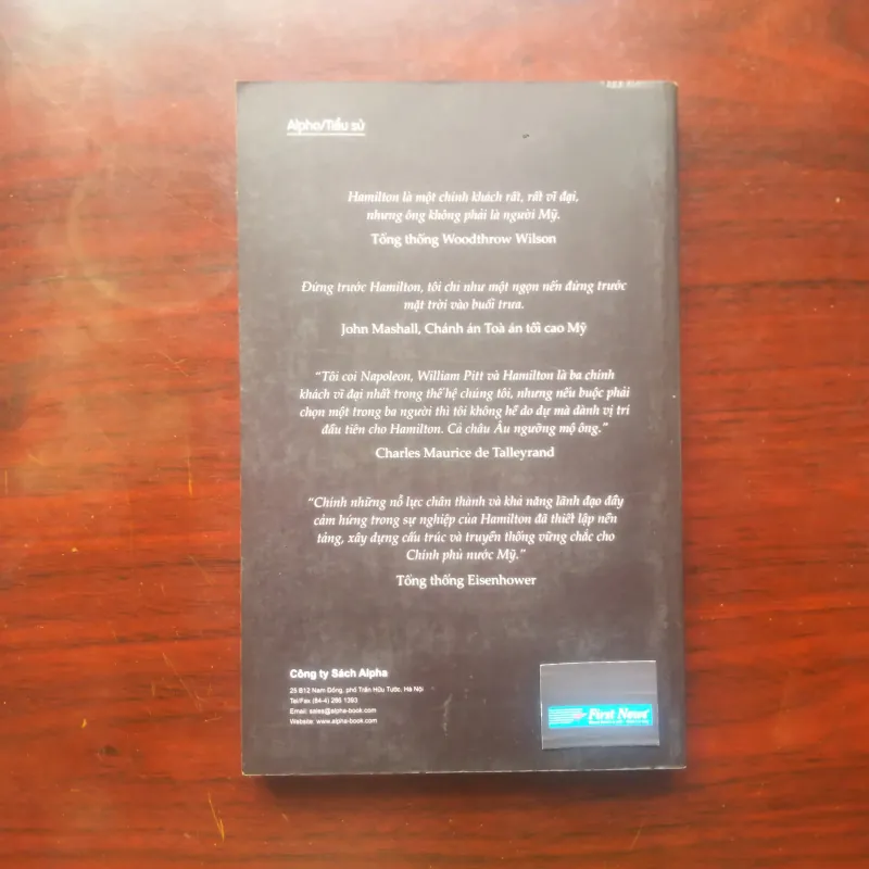 [Sách Danh Nhân] Hồ Sơ Quyền Lực - Alexander Hamilton (Nguyễn Cảnh Bình) 990233
