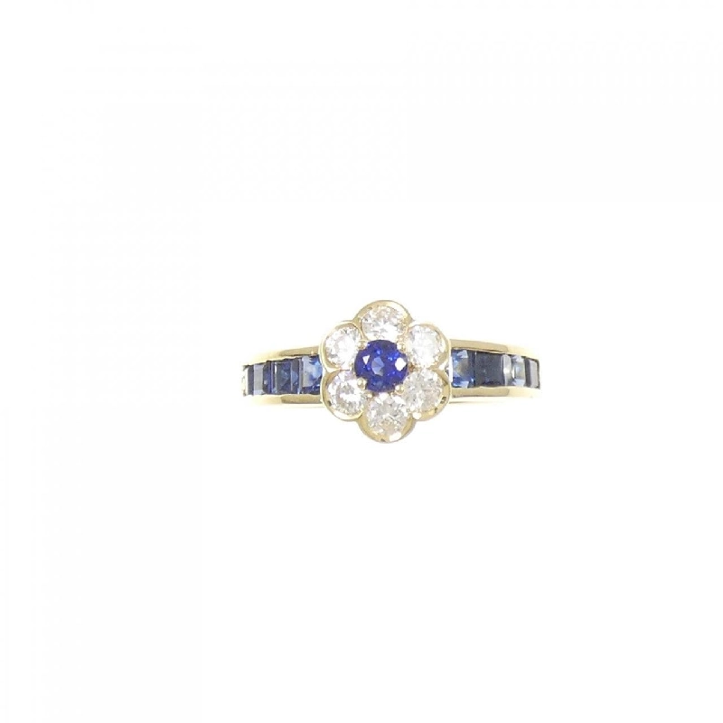 Nhẫn Sapphire Hoa 750YG - Hàng hiệu Chính hãng 850511