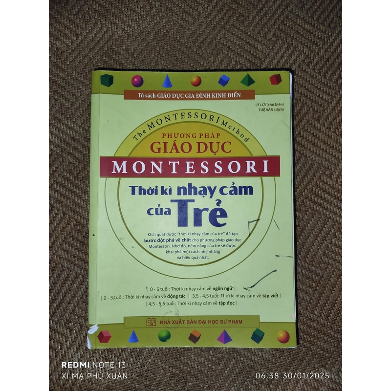 Giáo dục Montessori - Thời kì nhạy cảm của trẻ 379512
