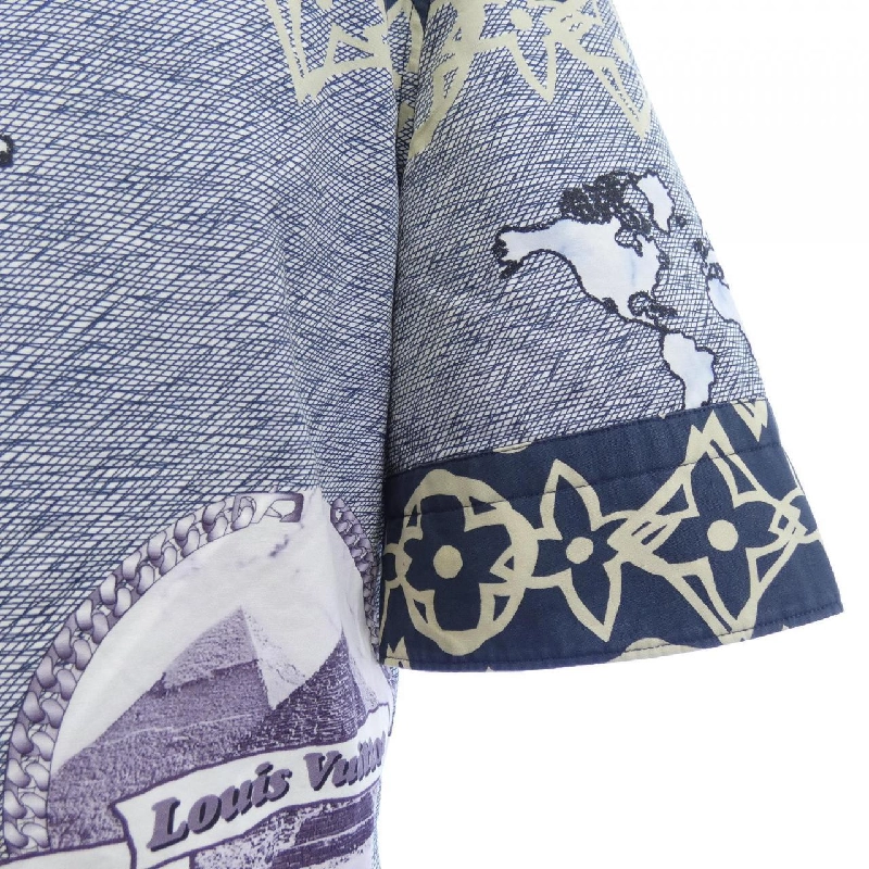 Áo sơ mi ngắn tay LOUIS VUITTON LV WAX - Hàng hiệu Authentic 895795