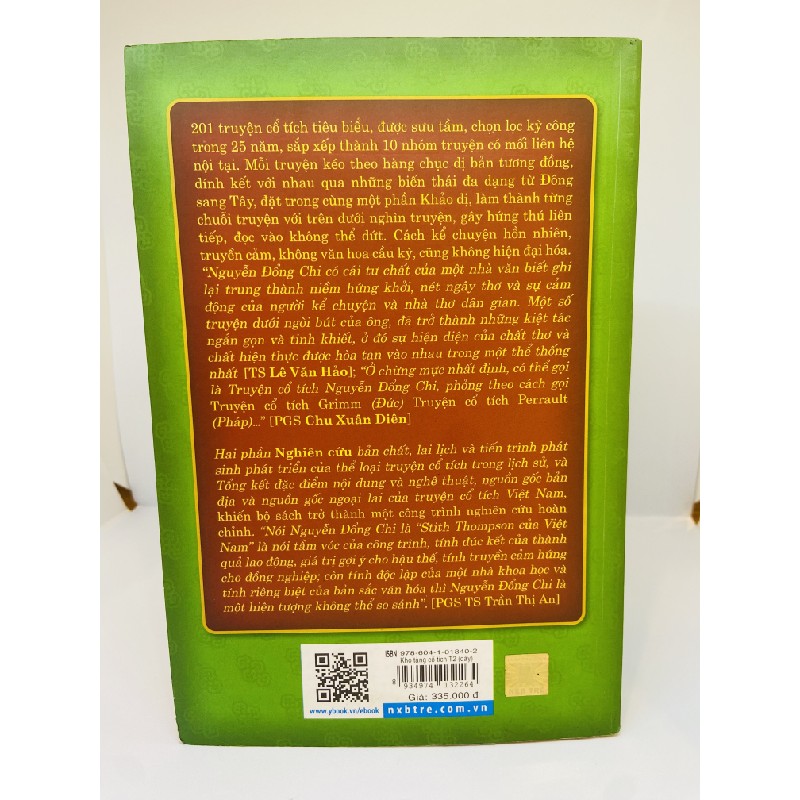 Kho tàng truyện cổ tích Việt Nam - Quyển 2 - Nguyễn Đổng Chi - Mới 90% SBM0412 65492