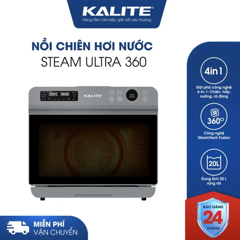 Nồi chiên hơi nước KALITE STEAM ULTRA 360 20L chính hãng mới 100% 572259