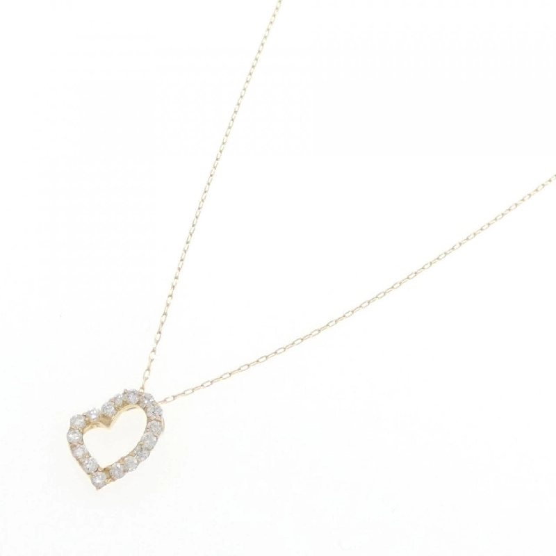 K18YG Dây chuyền kim cương hình trái tim 0.20CT - Hàng hiệu Chính hãng 860977
