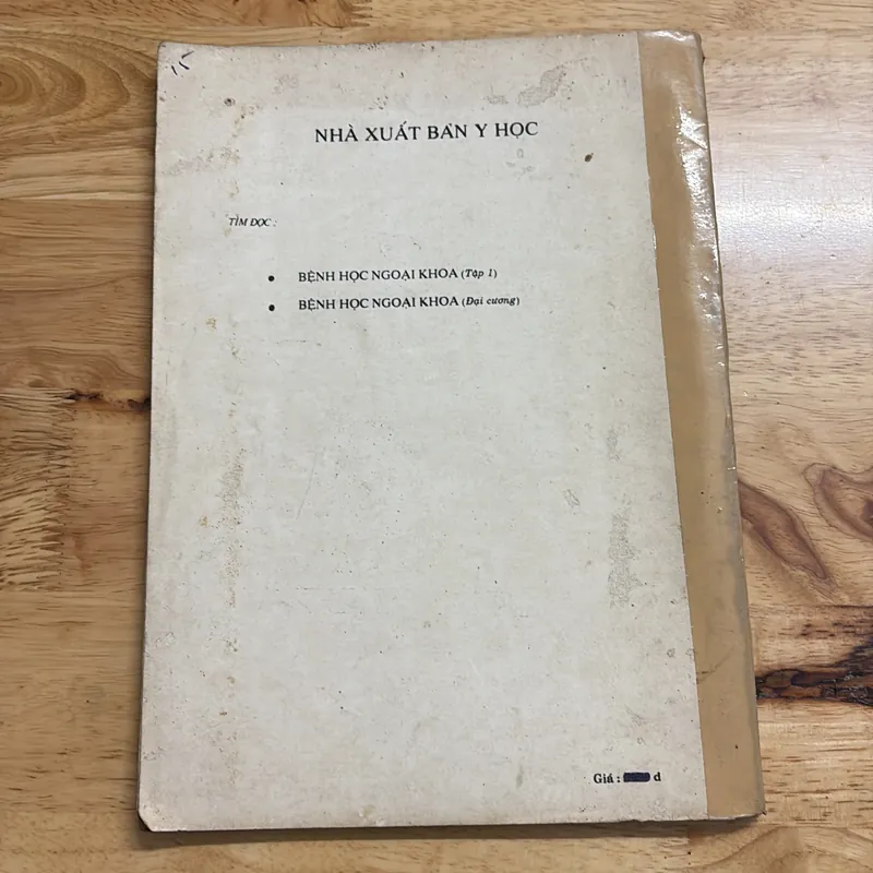 II Sách Y: Bệnh Học Ngoại _ Tuỵ Lách - GS. Nguyễn Đức Ninh - 1991 682294